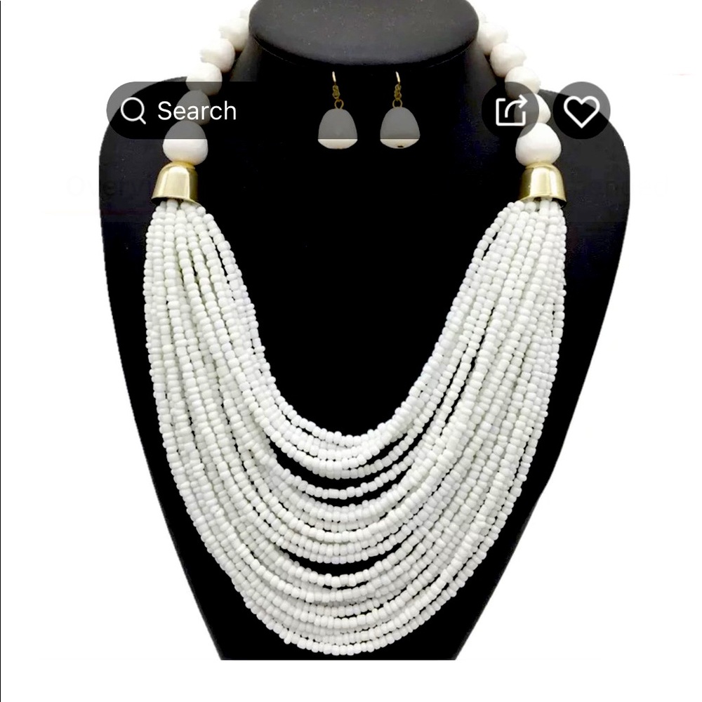 African Ethnic Beaded Handmade Necklace